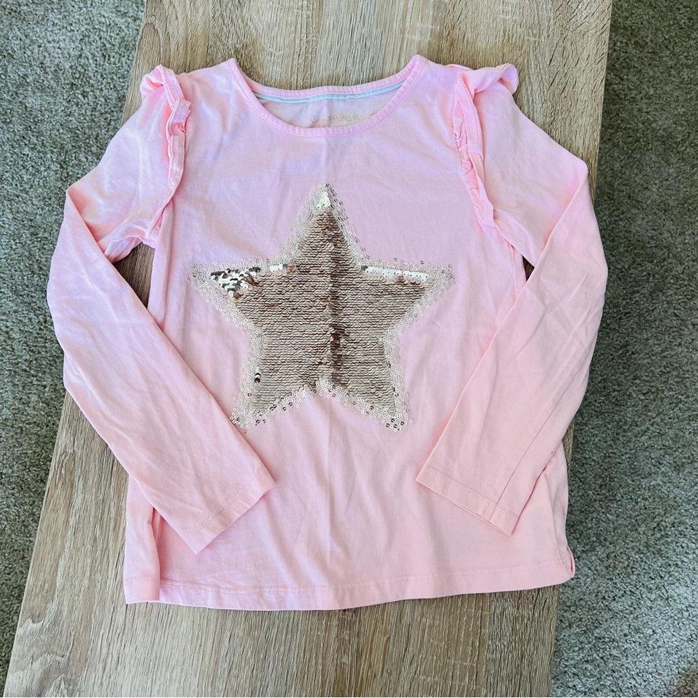 Cynthia Rowley Reversible Sequins Long Sleeve Tee